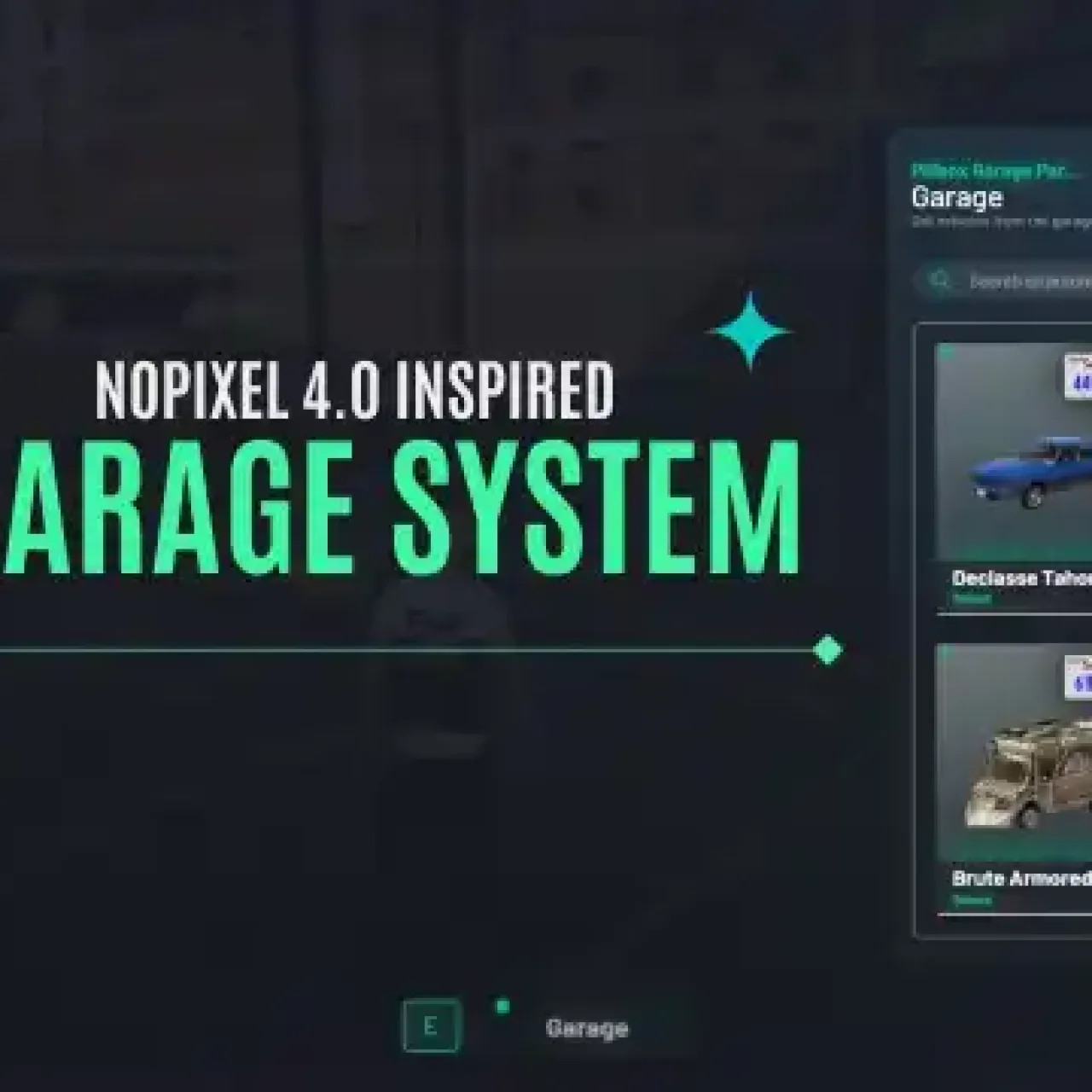 NoPixel 4.0 Inspired QBCore Garage System – Advanced FiveM Vehicle Storage