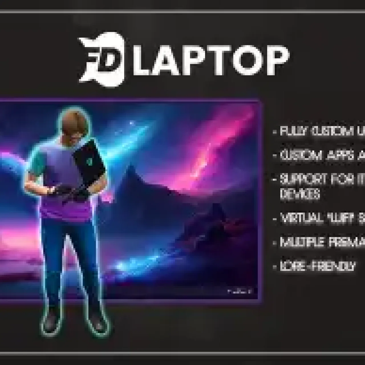 QBCore Laptop Script – Interactive In-Game Laptop System for FiveM