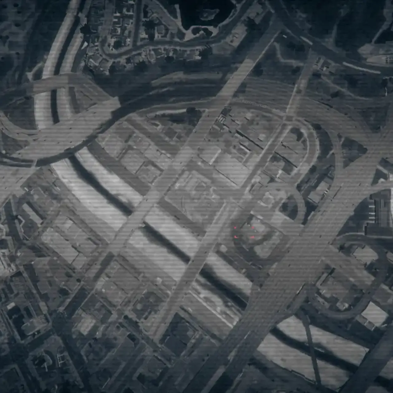 FiveM QBCore Satellite View System showing real-time map aerial view for strategic navigation