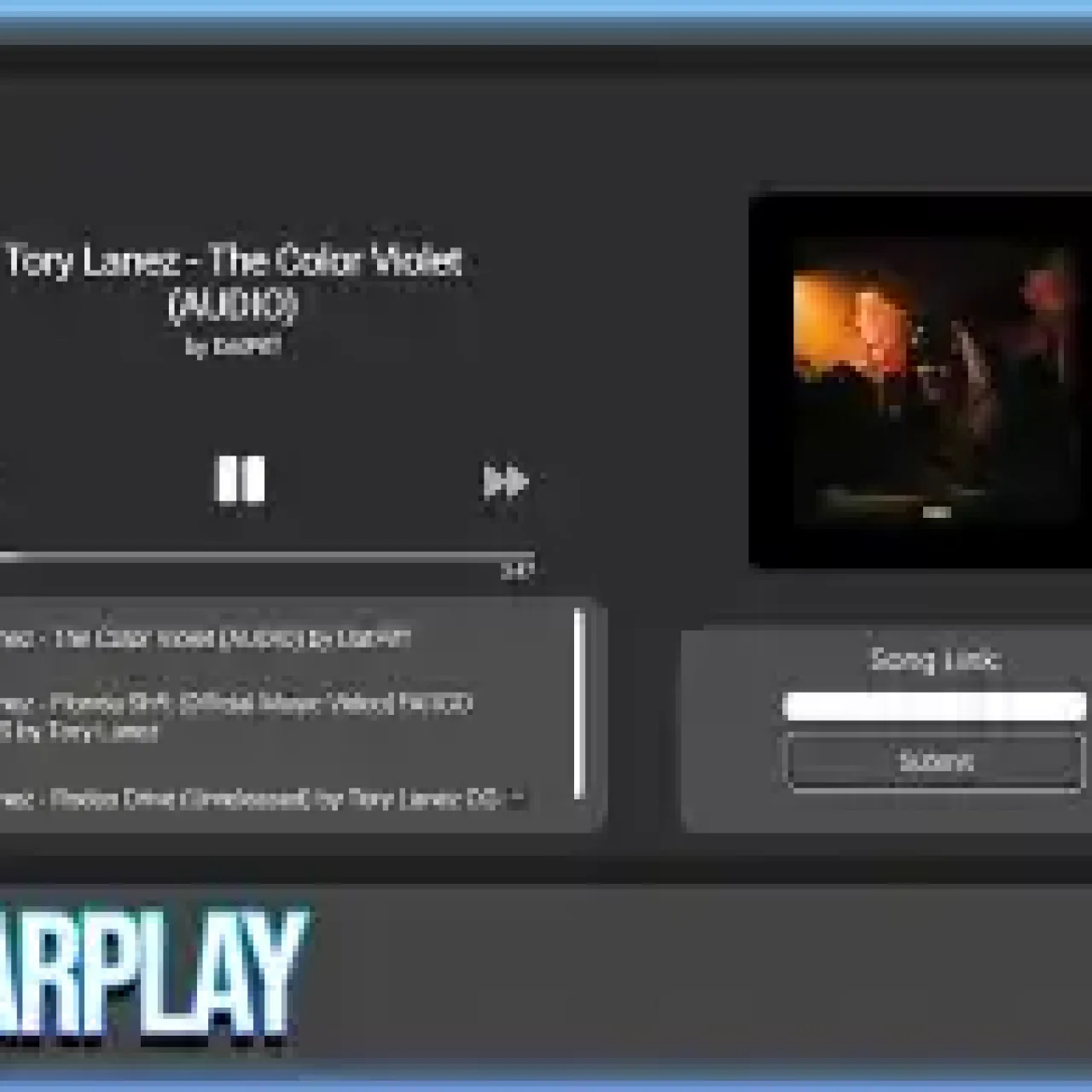 Qbcore Carplay Script for FiveM, featuring an in-game music streaming system.