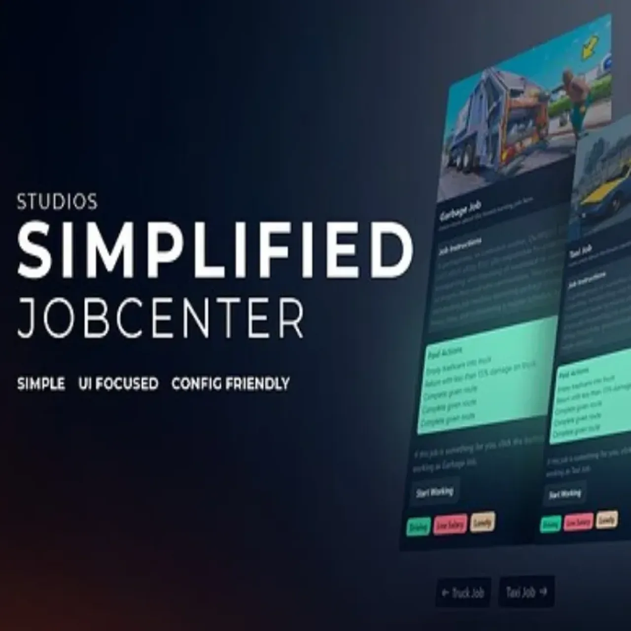 QBCore Job Center Script FiveM interactive job system