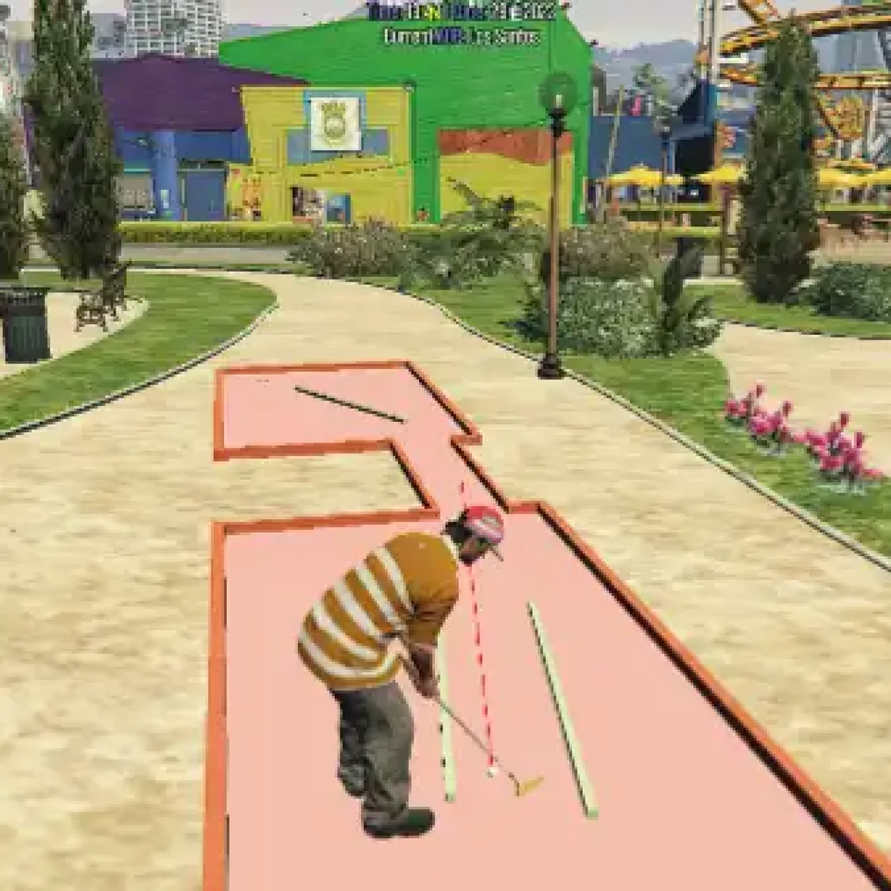 QBCore Mini Golf Script for FiveM with realistic physics and multiplayer gameplay