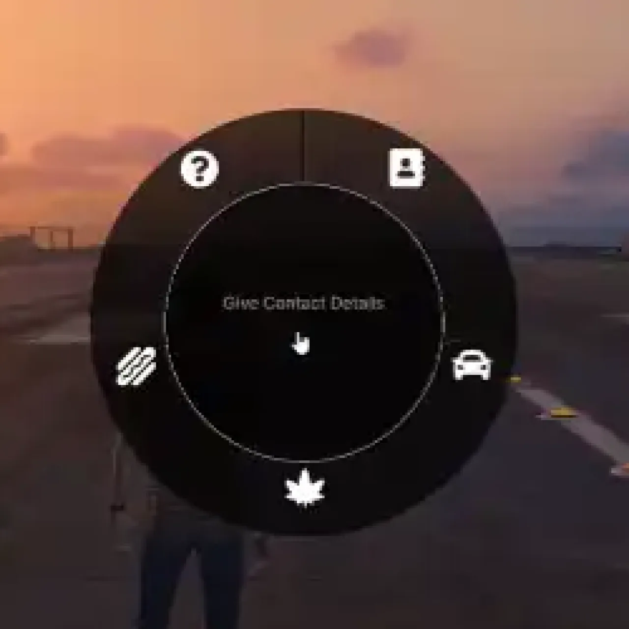 QBCore radial menu interface for FiveM roleplay and in-game controls.