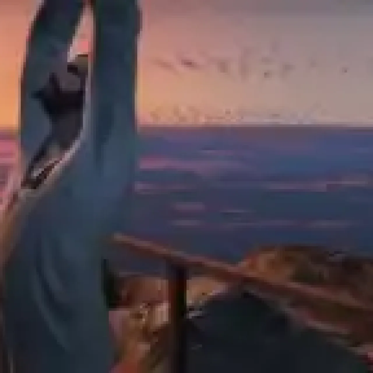 FiveM QBCore Yoga Script character performing yoga at sunset
